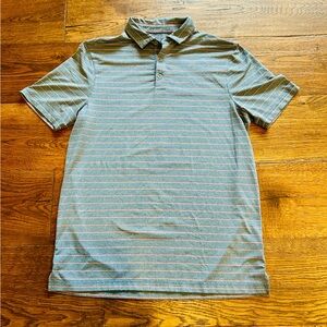 C9 by Champion Men's Polo Shirt - Pink and Gray Stripe